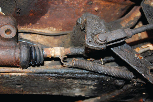 The brake master cylinder and Hill Holder cylinder needed work and it’s hard to disassemble parts that are this crudded up with old grease and road dirt.